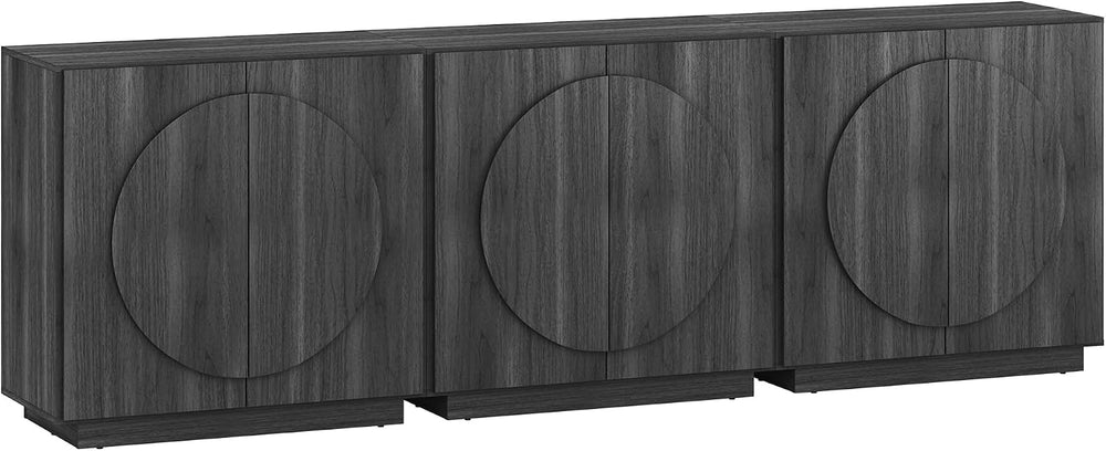 BELLEZE Modular Buffet Cabinet with Storage,Mid Century Modern Arched Sideboa...