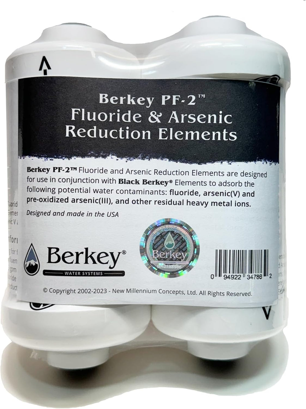 Berkey Authentic Berkey PF-2 Fluoride and Arsenic Reduction Elements (Set of ...