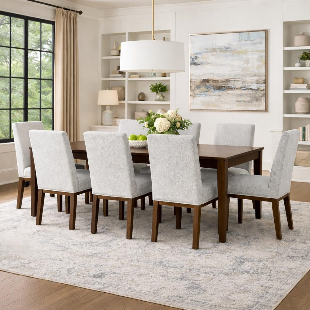 HomePop Kolbe Upholstered Dining Chair - Sustainable Gray Woven, 19.5" S...