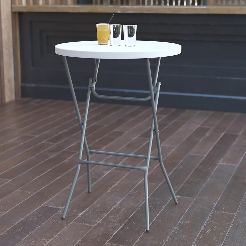 Flash Furniture 32" Round Folding Bar Height Tables for Parties and Comm...
