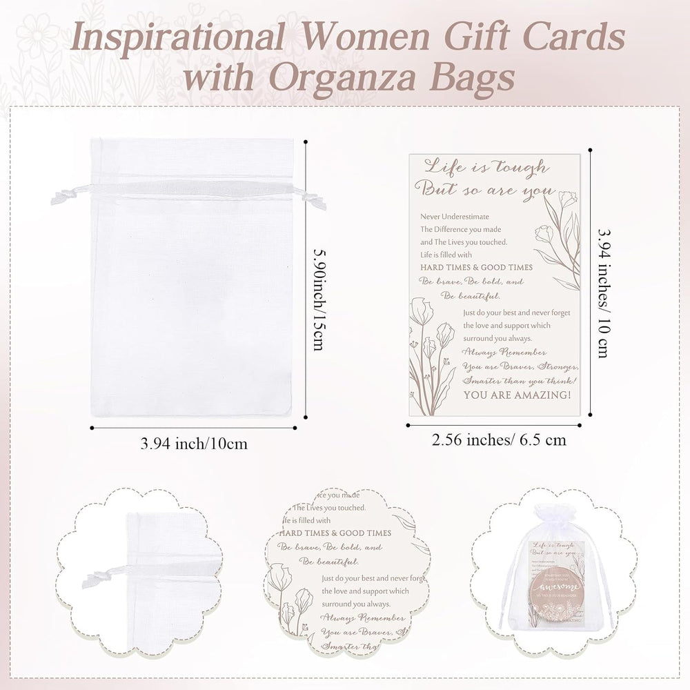 Cinnvoice 50 Set Inspirational Compact Mirrors Gift Women, Boho