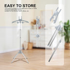 Adjustable Steamer Stand for Clothes, Portable Steamer Rack for Clothes, Steam Iron Stand (GRAY)