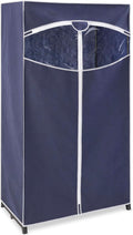 Whitmor 36-inch Clothes Closet - Double Door Portable Closet - Store Seasonal Clothing - Blue Fabric Cover