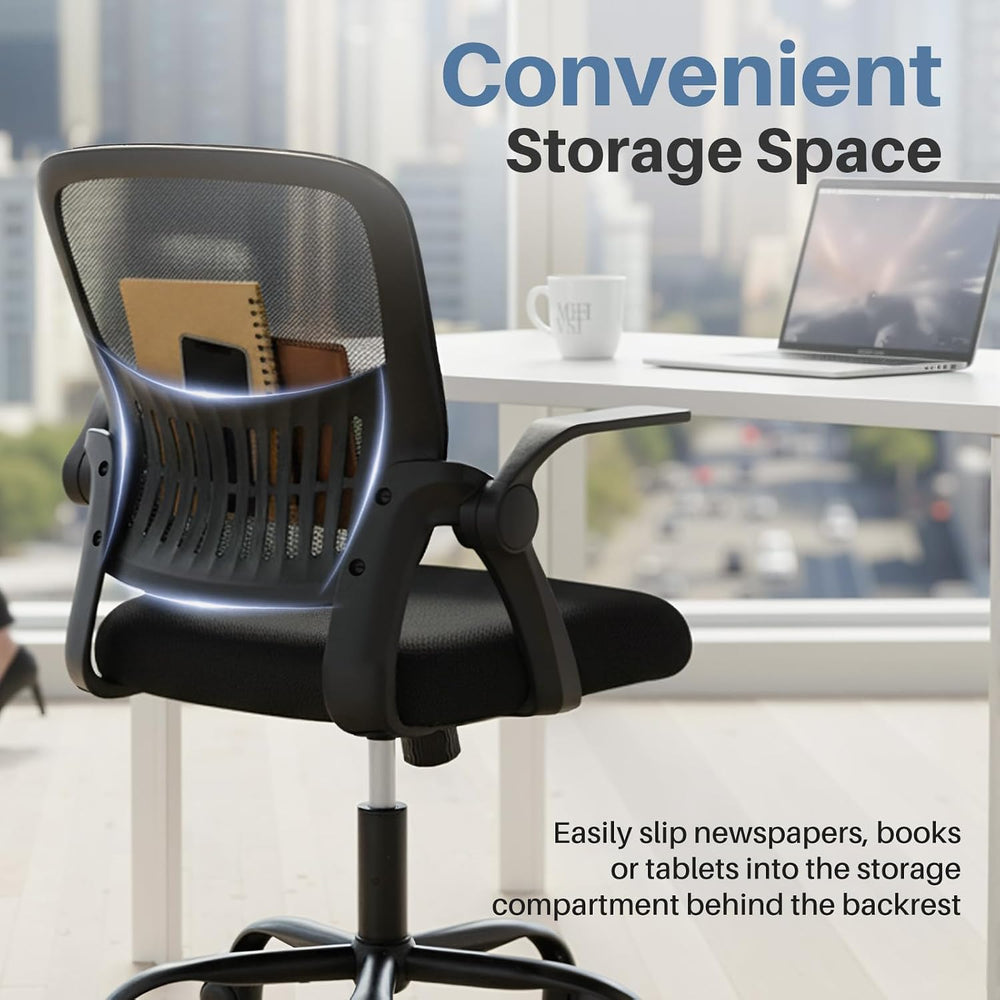 DUMOS Ergonomic Home Office Chair, Lumbar Support Desk Chair | Height Adjusta...