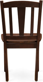 East West Furniture ESDL3-MAH-W 3 Piece Dinette Set for Small Spaces Contains a Round Dining Table with Pedestal and 2 Dining Room Chairs, 30x30 Inch, Mahogany