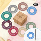 8pcs Baby Closet Dividers, Durable Baby Clothes Organizer for 0-24 Months | Round Baby Size Closet Dividers Easy-Sort Nursery Closet Dividers with Clear Labels - Fits Most Rods