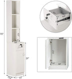 BarberPub Locking Wall Mount Hair Styling Barber Station with Drawer Storage Beauty Salon Spa Equipment 3036-1 (White)