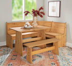 Linon Waldron Corner Nook Set NAT Kit