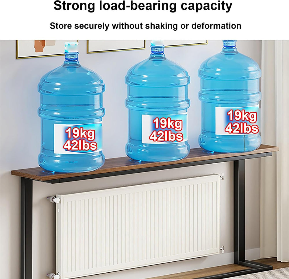 Over Radiator Shelf, Long Radiator Side Table, Sofa Table Behind Couch for Ho...