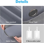 Comforter Storage Bag-Ultra Space Saving Large Self Compression Organizer for Comforters and Blanket,3-Layer Zipper Self-Compressing Organizer for Storage Bedding. (Gray, 3 Pack)