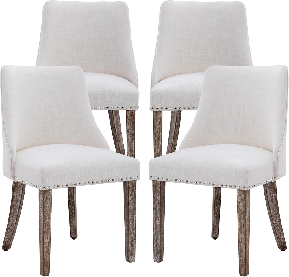 chairus Dining Chairs Set of 4 Mid Century Modern Living Room Chairs with Woo...