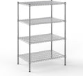 24" Deep x 36" Wide x 54" Height Wire Shelving Kit | 4-Tier | NSF Commercial Storage Rack Unit