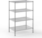 24" Deep x 36" Wide x 54" Height Wire Shelving Kit | 4-Tier | NSF Commercial Storage Rack Unit