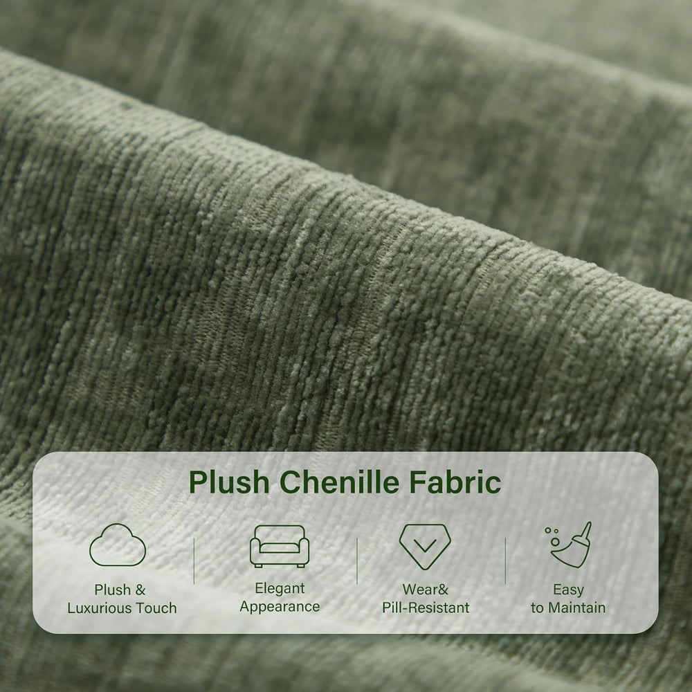 Elegant Oversized Accent Chair for Living Room, 42.1", Chenille, Green |...