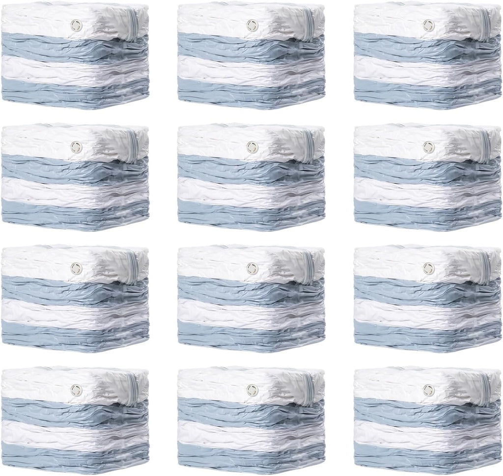 TAILI 12 Pack Vacuum Storage Bags, Jumbo Cube 31x40x15 Inch, Extra Large Vacuum Seale Bags for Comforters Blankets, Bedding, Clothing, Space Saver Closet Organization, Clear