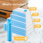 Vacuum Bags for Travel, Space Saver Vacuum Storage Combo (16 Pack)