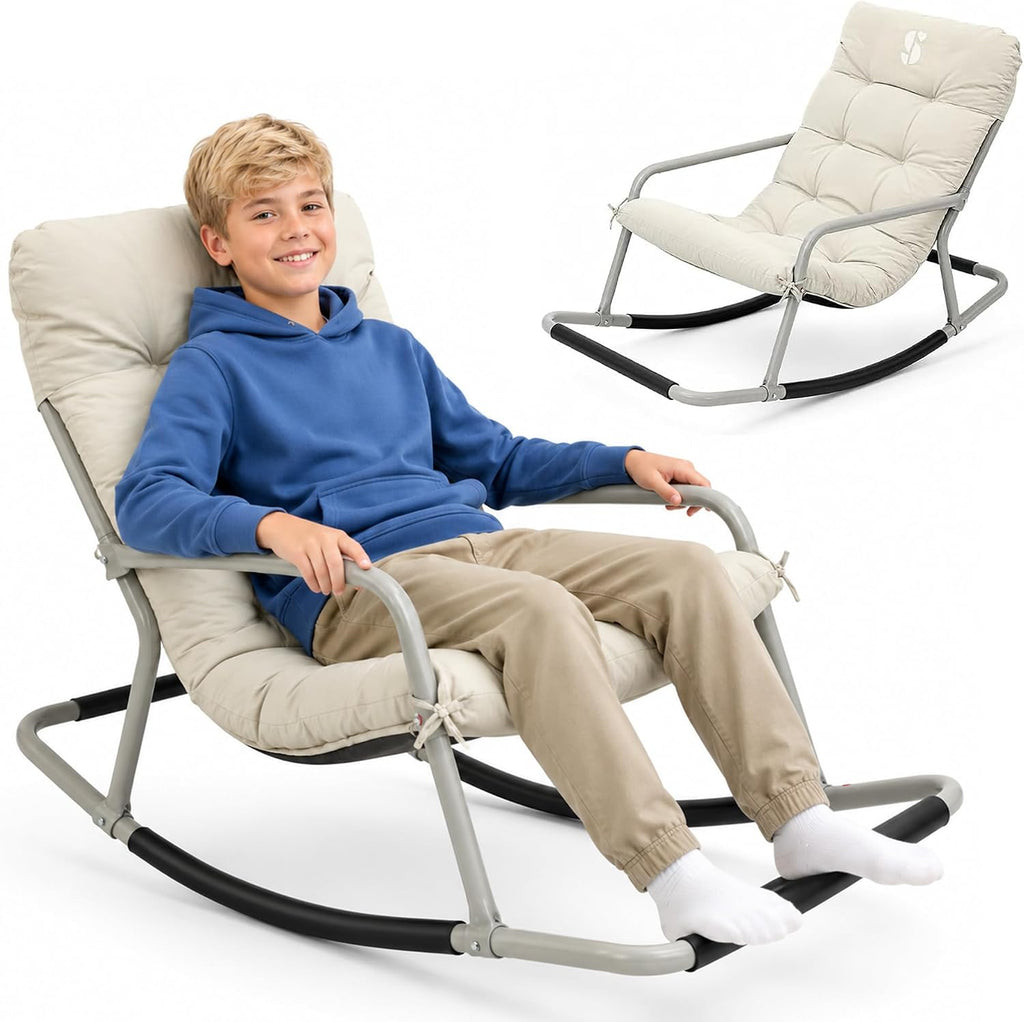 Special Supplies Sensory Rocking Chair for Kids, Preteens - Comfortable Preteen Rocker- Versatile Floor Chair with Soft Fabric and Stability for Playroom, Bedroom Ages 8-12