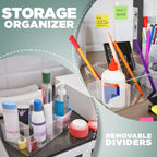 Utopia Home - Tea Bag Organizer With Lids, (2 Pack) Clear Pantry Storage Box - Stackable Partition Organizers or Holder With Lids For Drawers, Countertops, Fridge, Kitchen, Snack & Spice Organization
