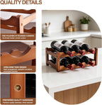 Wine Rack Countertop, 2 Tier Wine Rack 6 Bottle Wine Racks for Wine Bottles Storage Display,Free Standing Floor Wine Racks Countertop Wine Holder Bottle Rack Wine Storage Cabinet Shelf (2 Tier)