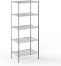 21" Deep x 30" Wide x 74" Height Wire Shelving Kit | 5-Tier | NSF Commercial Storage Rack Unit