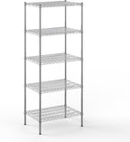 21" Deep x 30" Wide x 74" Height Wire Shelving Kit | 5-Tier | NSF Commercial Storage Rack Unit