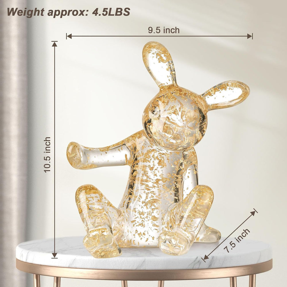 Tabletop Wine Racks,Rabbit Wine Holder Countertop, Crystal Clear Resin Bunny ...