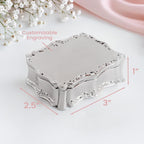 Cherished Moments Personalized Christening Rectangle Jewelry Box