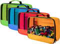 4 PCS Toys Storage Bag, Classic Bricks Building Set Storage Bag, Travel Case for Building Toys, Puzzles, Small Size