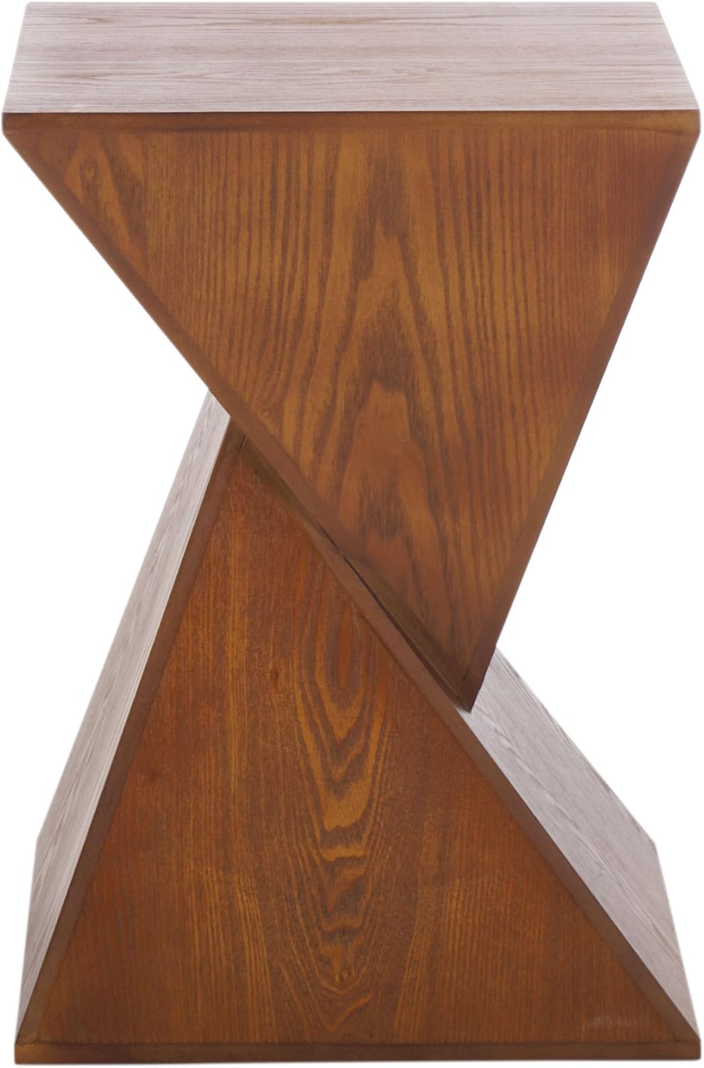 SAFAVIEH Home Collection Rahan Modern Walnut Brown Pedestal End Table (Fully ...