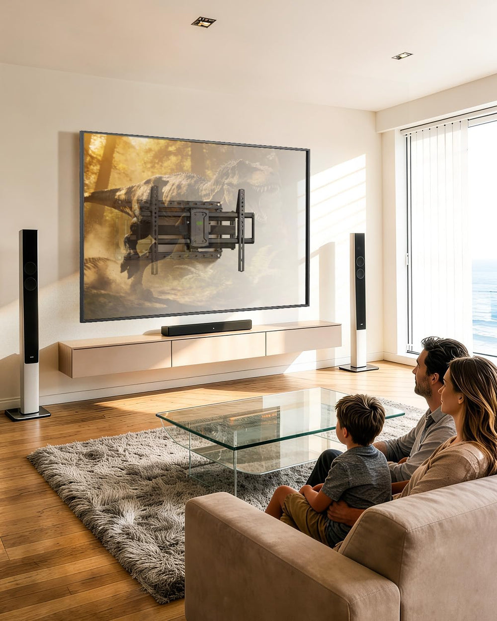 USX MOUNT Full Motion TV Wall Mount for Large TVs 42-97 Inch up to 150 lbs | ...