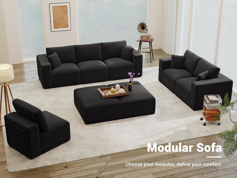 Modular Sleeper Sofa Couch Modern Sectional Couches for Living Room - 79&quot...