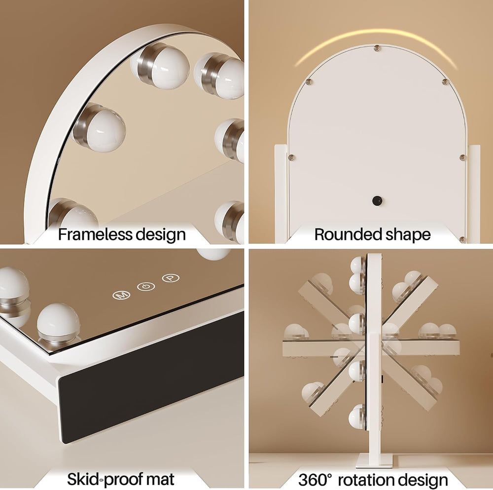 ZL ZELing Makeup Mirror with Lights, Vanity Mirror with Lights, Lighted Makeu...