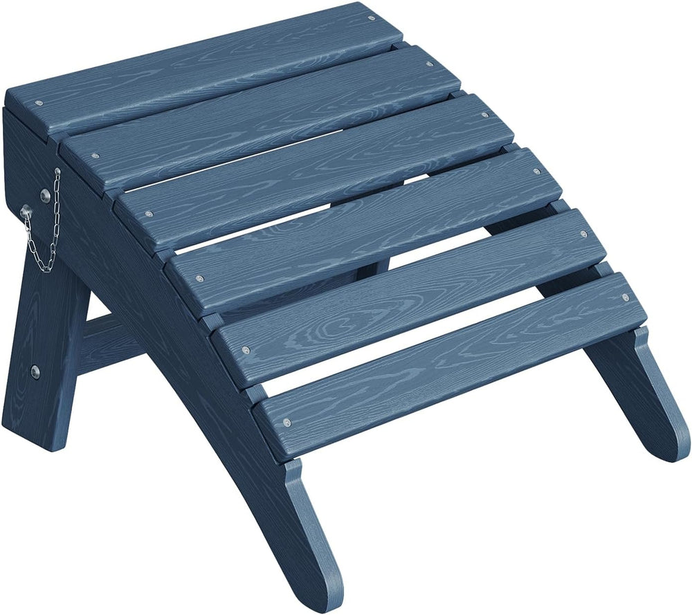 Garvee Folding Adirondack Ottoman, HDPE Outdoor Footrest for Adirondack Chair...