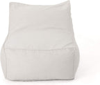 Great Deal Furniture GDFStudio Tulum Outdoor Khaki Water Resistant Fabric Bean Bag Lounger