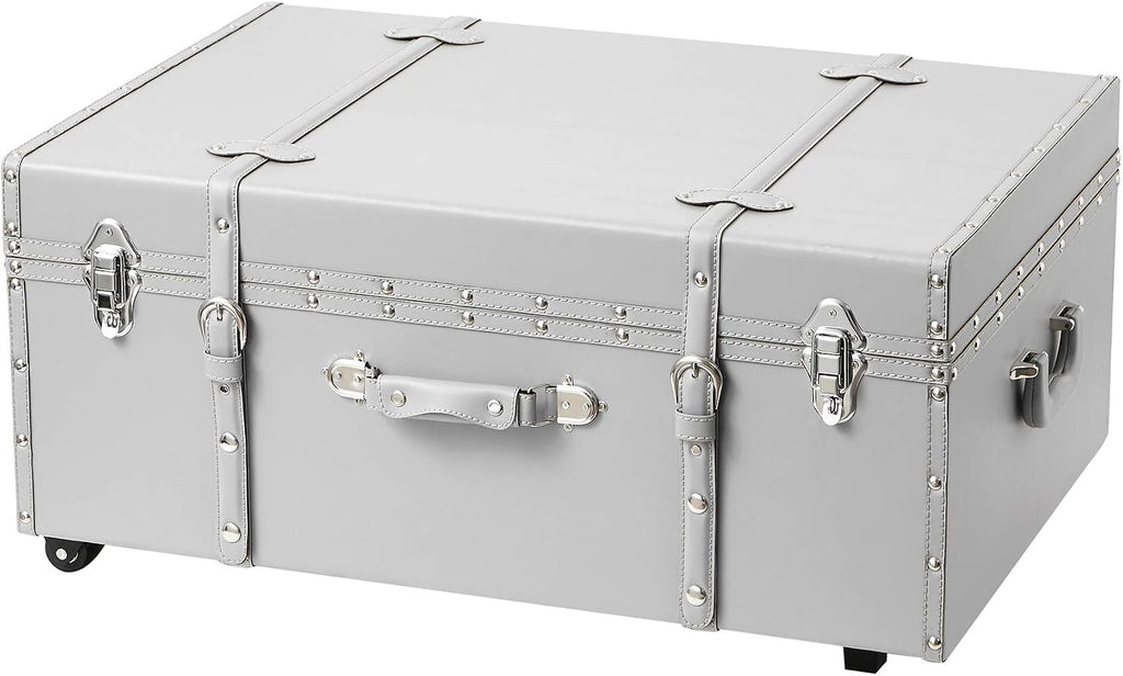 DormCo Texture Brand Trunk - Harbor Gray - Large