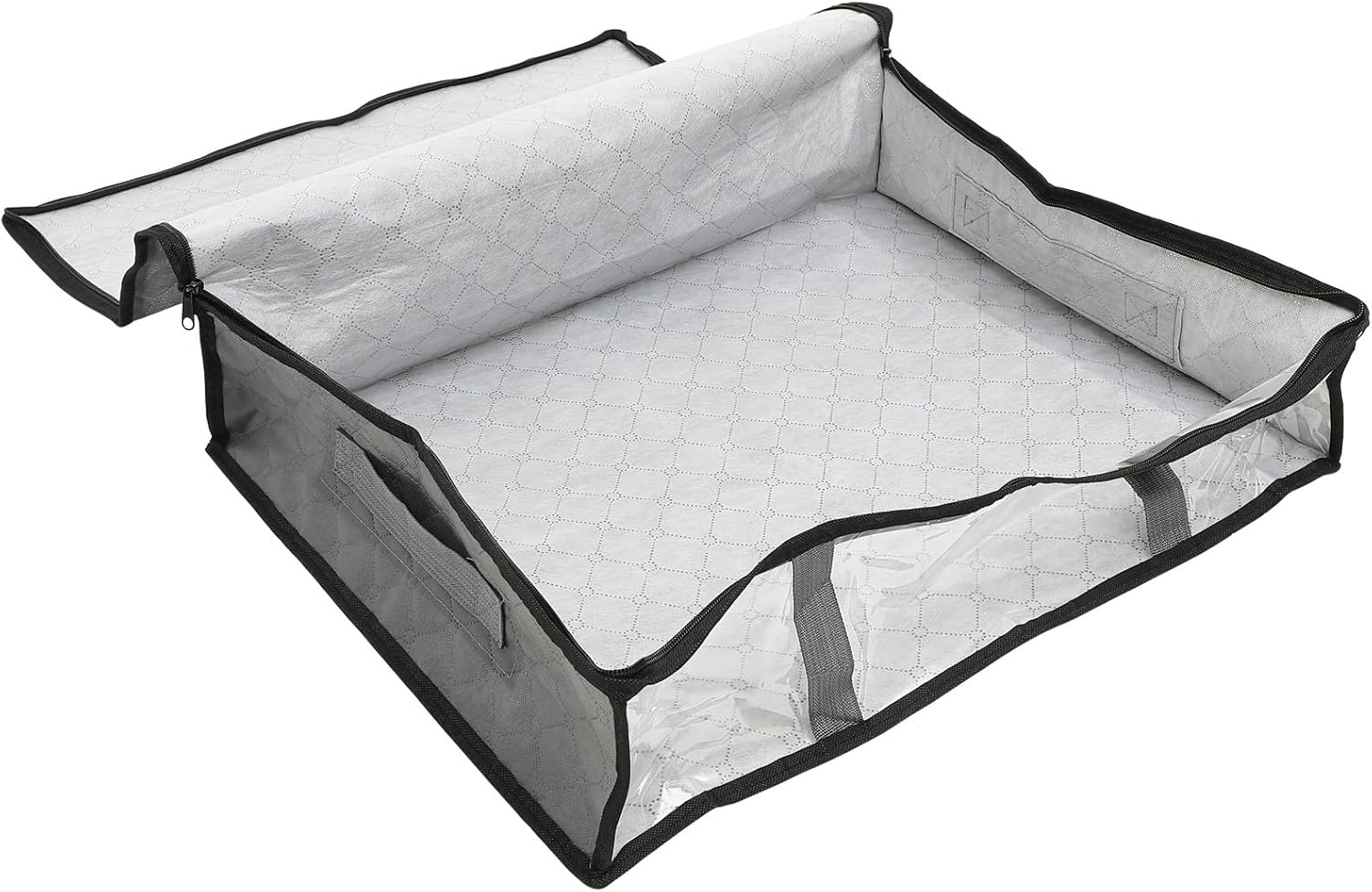 Large Capacity Under Bed Storage Bag Breathable Non-woven Organizer for Quilts Blankets Clothes Foldable Space-saving Storage Bin for Bedroom and Dorm Use