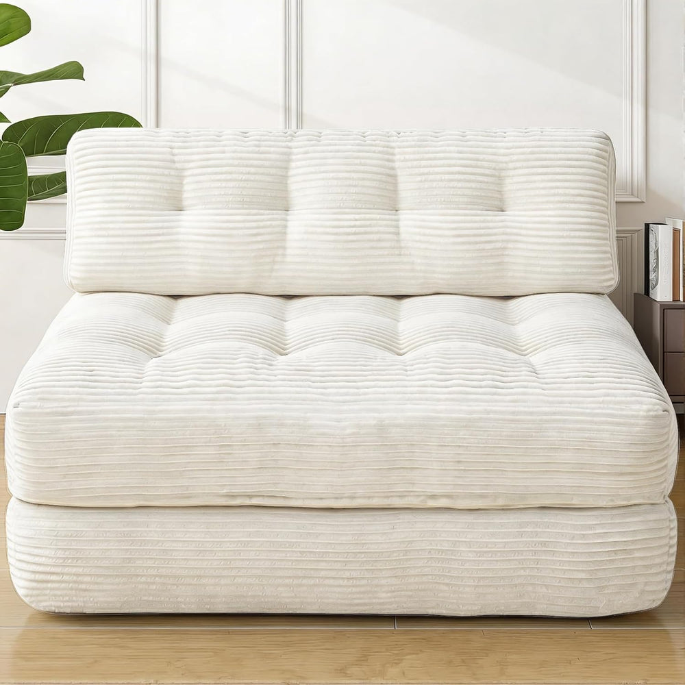 Folding Sofa Bed, Convertible Sleeper Chair with Pillow & Handle, Foldabl...