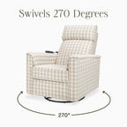 Namesake Willa Deluxe Power Recliner & Swivel Glider with Heat and Massage, Built-in USB Charging Port, Adjustable Headrest and Lumbar Support | Greenguard Gold and CertiPUR-US® Certified