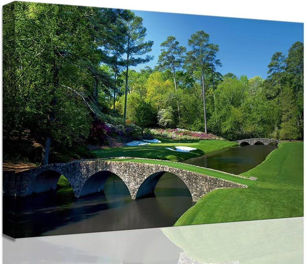 chenchenArt Augusta National Golf Course Wall Art - Augusta Golf Course 12th ...