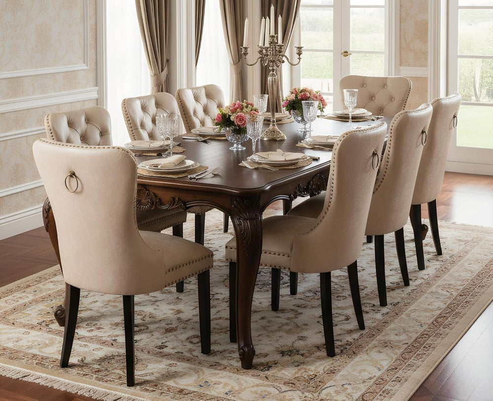 EALSON Modern Dining Chairs Set of 8 Mid Century Leather Dining Room Chairs w...