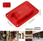 5/5 Combo m18 Battery Holder&Tool Holder for Milwaukee Power 18v Drill Rack Wall Mount Cordless Tool Hanger Organizer Storage Shelf with Screws