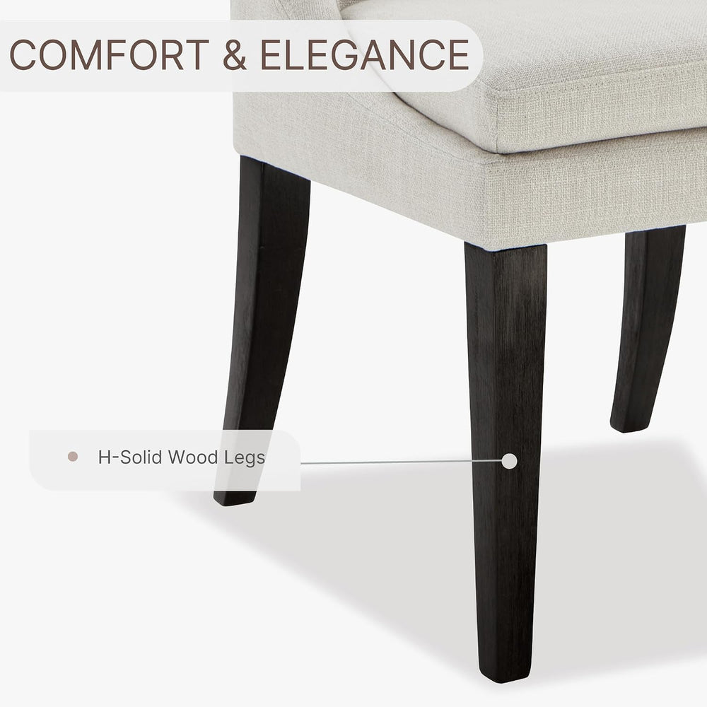 KISLOT Upholstered Dining Chairs Modern Sidechair Performance Fabric High Bac...