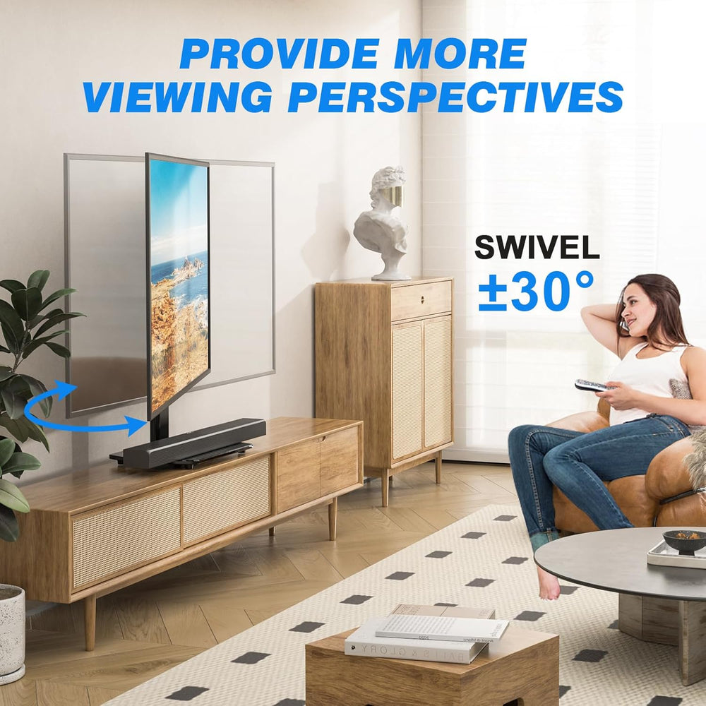 Rfiver Universal Swivel TV Stand for 27-50 55 60 Inch TVs | Height Adjustable...