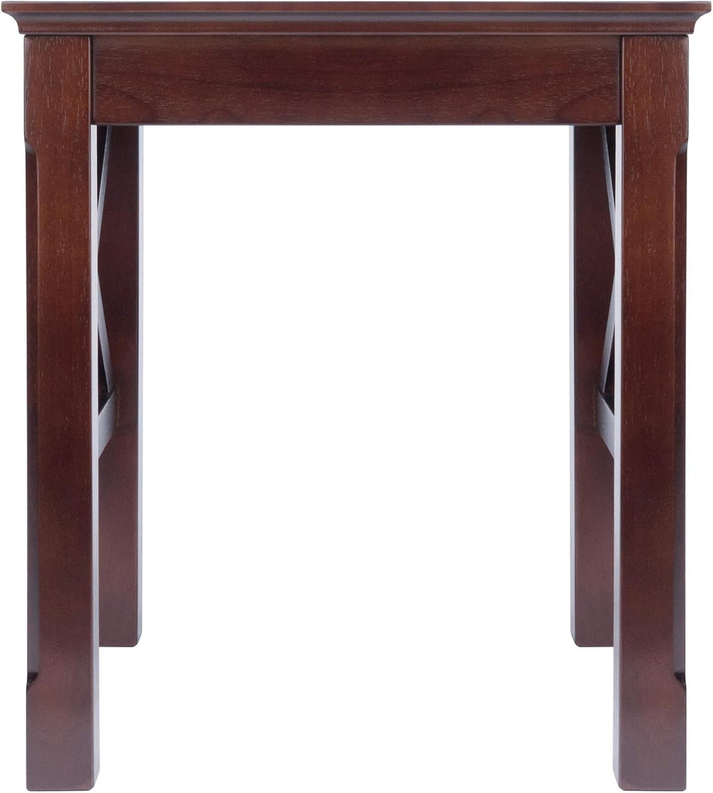 Winsome Xola Nesting Tables, Cappuccino | Small Square Coffee or End Table Set for Bedroom, Living Room, Den, Elegant Furniture for Any Home Decor