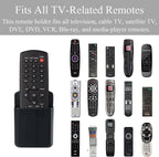 3 Pcs Remote Control Holder Wall TV Remote Holder Self Adhesive Marker Holder Pen Holder Stroage for Home Office School (Black)