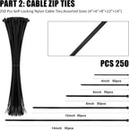 UNITEDPOWER Cable Tie Holder, Wall Mount Storage Rack Organizer for Workshop, Shed, Garage, Home, Fit Various Lengths Zip Tie