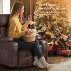 Extra Wide Seat Electric Power Recliner Chair | Heat & Back Massage