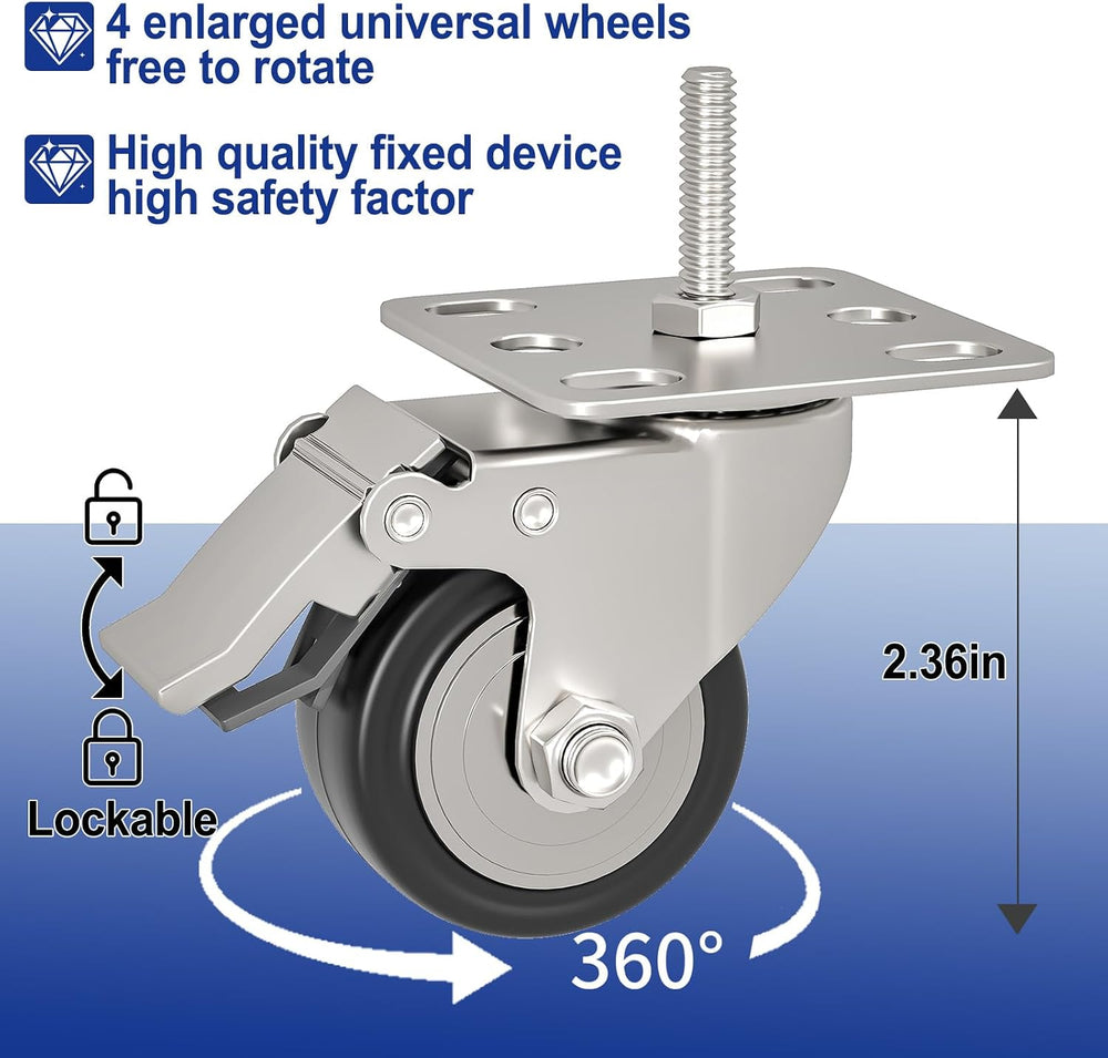 GAIOUS Metal Garage Storage Cabinet with Lock and Wheels, 45.7" Tall Met...