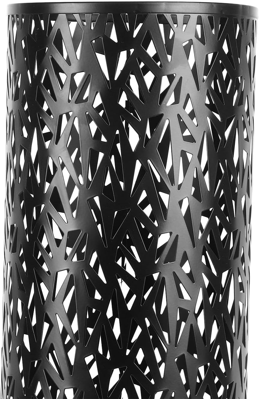Sorandy Metal Umbrella Holder, Round Freestanding Umbrella Stand, Hollowed Pattern Stand with Quick Drying Design, Ideal for Entryway, Office & Home (S 62x50cm / 24.41x19.69in)