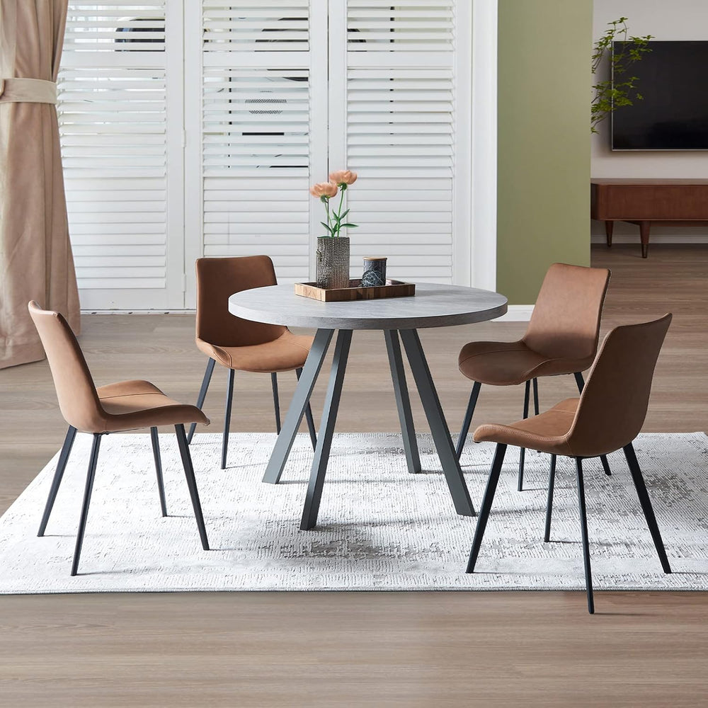 Zerifevni Round Dining Table Set, Mid Century Modern Small Round Dining Table...